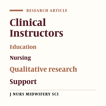 Characteristics of a supportive clinical instructor in nursing training: A qualitative study
