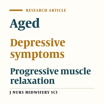The effect of progressive muscle relaxation on depressive symptoms in elderly people
