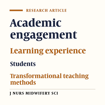 The mediating role of learning experience in the relationship between transformational teaching methods with academic engagement in student