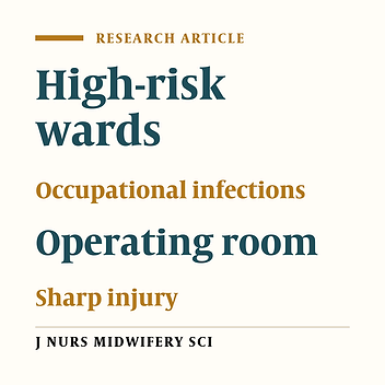 Frequency of sharp injuries and its related factors among high-risk wards staff