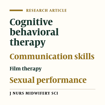 Effectiveness of cognitive behavioral counseling-based film therapy on the communication skills of females with low sexual Desire