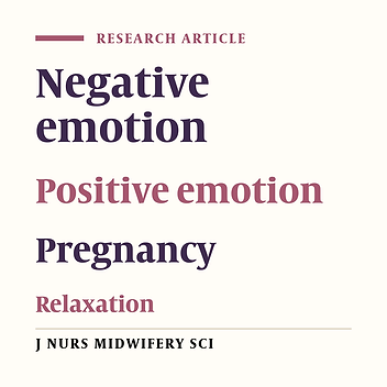 The effect of relaxation exercises on emotions of primigravida women in famenin