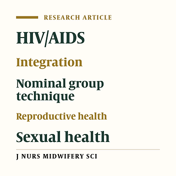 Strategies for improving the integrated program of HIV/AIDS with sexual and reproductive health: using nominal group technique