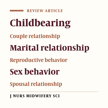 Spousal relationship and childbearing: A review article