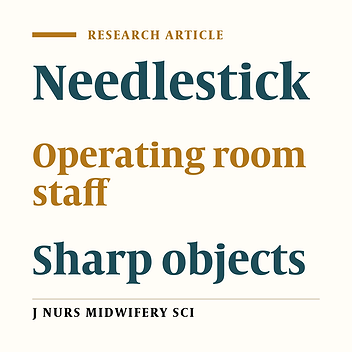 The prevalence of sharp object injuries among the operating room staff