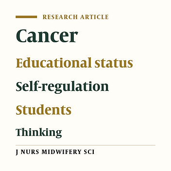 Cover image of the article: Academic self-regulation and its relationship with Sternberg's thinking styles, academic achievement, and course of disease in adolescents with cancer