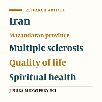 Relationship between spiritual well-being and quality of life in multiple sclerosis patients