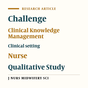 The exploration of challenges in clinical knowledge management in nurses: A qualitative study