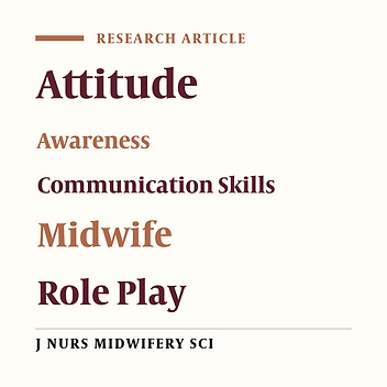 Comparison of the effects of role play and video feedback on the knowledge and attitude of midwives towards communication skills training