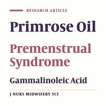 The effect of primrose oil on the premenstrual syndrome among the female students in Lorestan University of Medical Sciences: A triple blind study