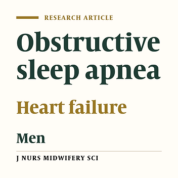 Probability of obstructive sleep apnea in male patients with systolic heart failure and some related factors