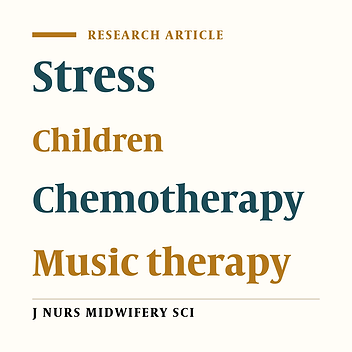 Studying music effect on children's stress following chemotherapy: A randomized clinical trial