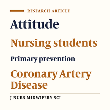 Nursing students' attitudes towards coronary artery disease prevention