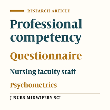Designing and psychometric the measure for determining the professional competence of nursing faculty members