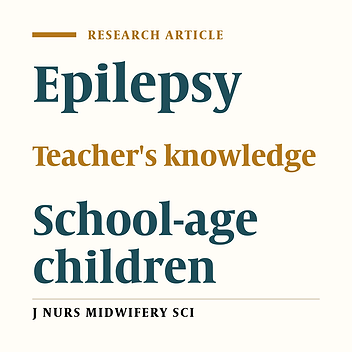Teachers' knowledge about epilepsy