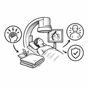 Effect of Kolcaba's Comfort Intervention on Perceived Stress and Tolerance in Coronary Angiography: A Quasi-Experimental Study (AI-generated illustration)