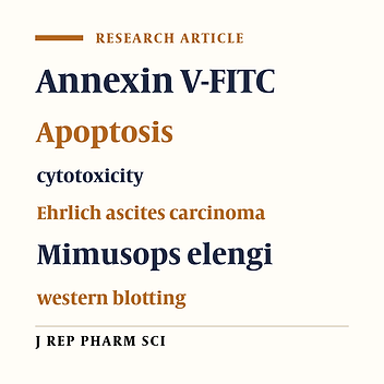 Apoptotic and Antiproliferative Effects of Mimusops elengi Leaf Extract in Ehrlich Ascites Carcinoma Cells