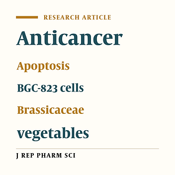 Growth Inhibitory Activity of Brassica oleracea var. Alboglabra on Human Gastric Cancer Cells