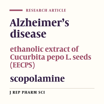 Enhancing Cognitive Performance with Rejuvenation of Brain Antioxidant Markers and Acetylcholinesterase Activity by Ethanolic Extract of Cucurbita pepo L. Seeds in Scopolamine-Induced Model of Dementia in Rats