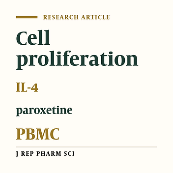 Immunoregulatory Effects of Paroxetine in Healthy Volunteers: An In Vitro Investigation