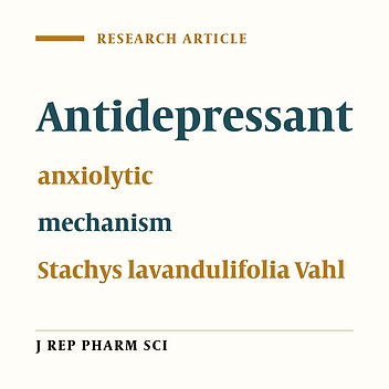 Anxiolytic and Antidepressant Effects of Aqueous Extract of Stachys lavandulifolia Vahl. in Mice