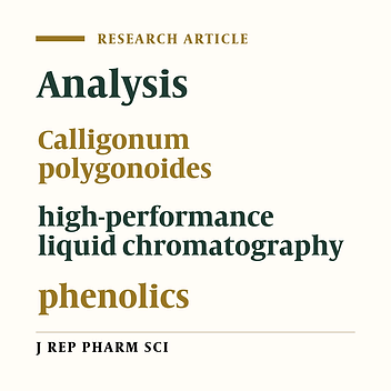 Analysis of Phenolics in Calligonum polygonoides In Vitro Cultured Roots