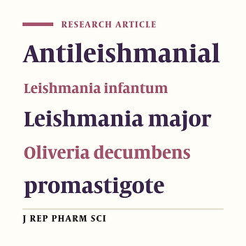 In vitro Anti‑Leishmanial Activity of Satureja khuzestanica Jamzad and Oliveria decumbens Vent. Extracts on Leishmania major and Leishmania infantum Promastigotes