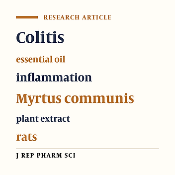 Anti-inflammatory Effect of Myrtus communis Hydroalcoholic Extract and Essential Oil on Acetic Acid–induced Colitis in Rats