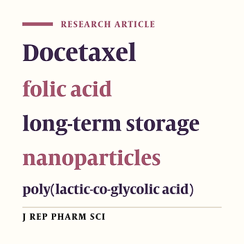 Development of Docetaxel-loaded Folate-modified Poly(lactic-co-glycolic acid) Particles