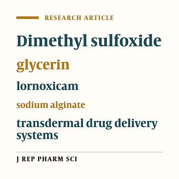 Design and Development of Transdermal Drug Delivery of Nonsteroidal Anti-inflammatory Drugs: Lornoxicam