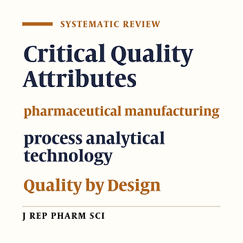 Quality by Design: A Roadmap for Quality Pharmaceutical Products