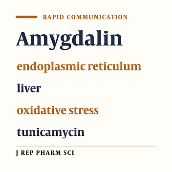 Antioxidant Effects of Amygdalin on Tunicamycin-induced Endoplasmic Reticulum Stress in the Mice Liver: Cross Talk between Endoplasmic Reticulum Stress and Oxidative Stress