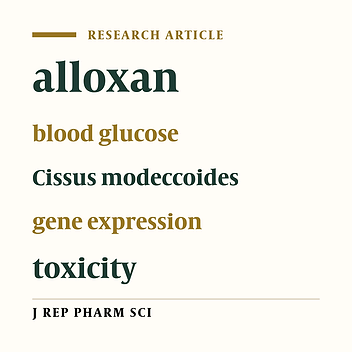 Evaluation the Effects of Cissus modeccoides Hot Aqueous Extract on Alloxan-induced Diabetic Rats