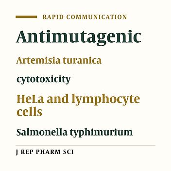 In vitro Cytobiological Effects of Phytochemicals from Artemisia turanica