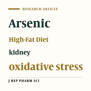 Effect of Combined Exposure to Chronic High Fat Diet and Arsenic on Kidney Function in Male Mice