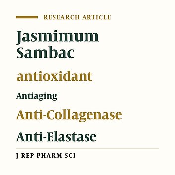 Antioxidant and Antiaging Activities of Jasminum Sambac Extract, and its Compounds