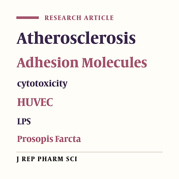 The Anti-Atherosclerotic Effect of Prosopis Farcta is Associated with the Inhibition of VCAM-1 and ICAM-1