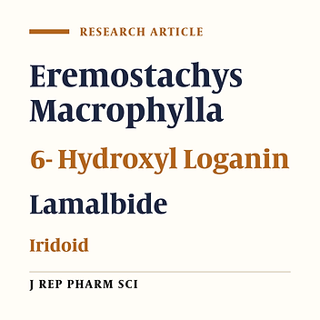 Two Iridoid Structures from Eremostachys macrophylla Montbr. & Auch. Rhizomes