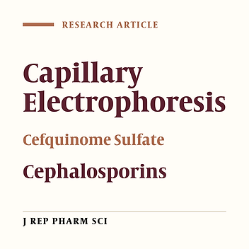Analytical and Physicochemical Characterization of Cefquinome Using Capillary Electrophoresis