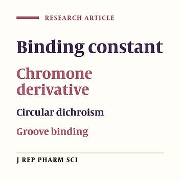 DNA Binding Study of Dihydropyrano [3, 4-C] Chromene Derivative by some Spectroscopic Techniques