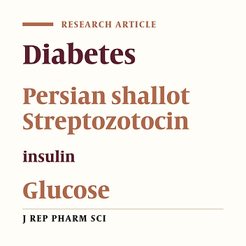 Hypoglycemic Effect of Hydroalcoholic Extract and Hexane Fraction of Persian Shallot (Allium Hirtifolium Boiss) Extract in Streptozotocin-Induced Diabetic Rats