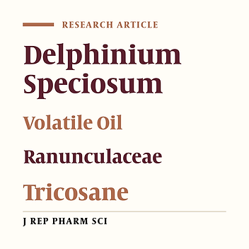 Volatile Components of Aerial Parts of Delphinium Speciosum M.B. Growing In Iran