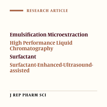 Ultrasound-Assisted Surfactant-Enhanced Emulsification Microextraction-HPLC Determination of Low-Levels of Thiopental in Serum and Urine Samples
