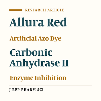 Allura Red, the Artificial Azo Dye, Inhibits Esterase Activity of Carbonic Anhydrase II A Preliminary Study on the Food Safety in Term of Enzyme Inhibition