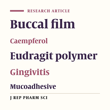 Pharmaceutical Evaluation of Ziziphus Jujuba Mucoadhesive Buccal Film