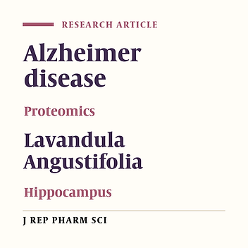 Aqueous Extract of Lavandula Angustifolia Alter Protein Expression in Alzheimer Rats