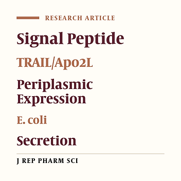Production and secretion of TNF related apoptosis inducing ligand (TRAIL/Apo2L) in the Escherichia coli periplasm using PhoA signal peptide