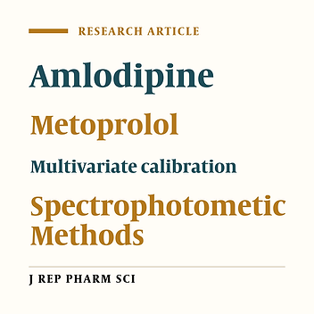 Simultaneous Spectrophotometric Determination of Amlodipine and Metoprolol by Principal Component Regression Multivariate Calibration and Comparison with HPLC