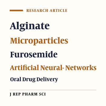 Formulation Optimization of Low Bioavailable Drug Loaded Alginate Microparticles Using Artificial Neural Networks