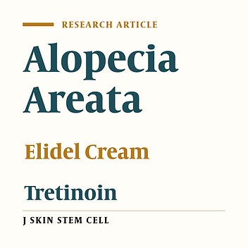 Comparing the Efficiency of Elidel Cream and Elidel Accompanied With Tretinoin Cream in Treatment of Alopecia Areata